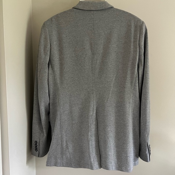 Saks Fifth Avenue Trim Fit Light Grey Two Button Blazer  Size: XL MSRP: $275 - Picture 2 of 9